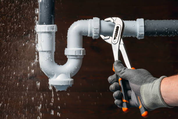 Professional Emergency Plumber technician working in Hayfield, MN
